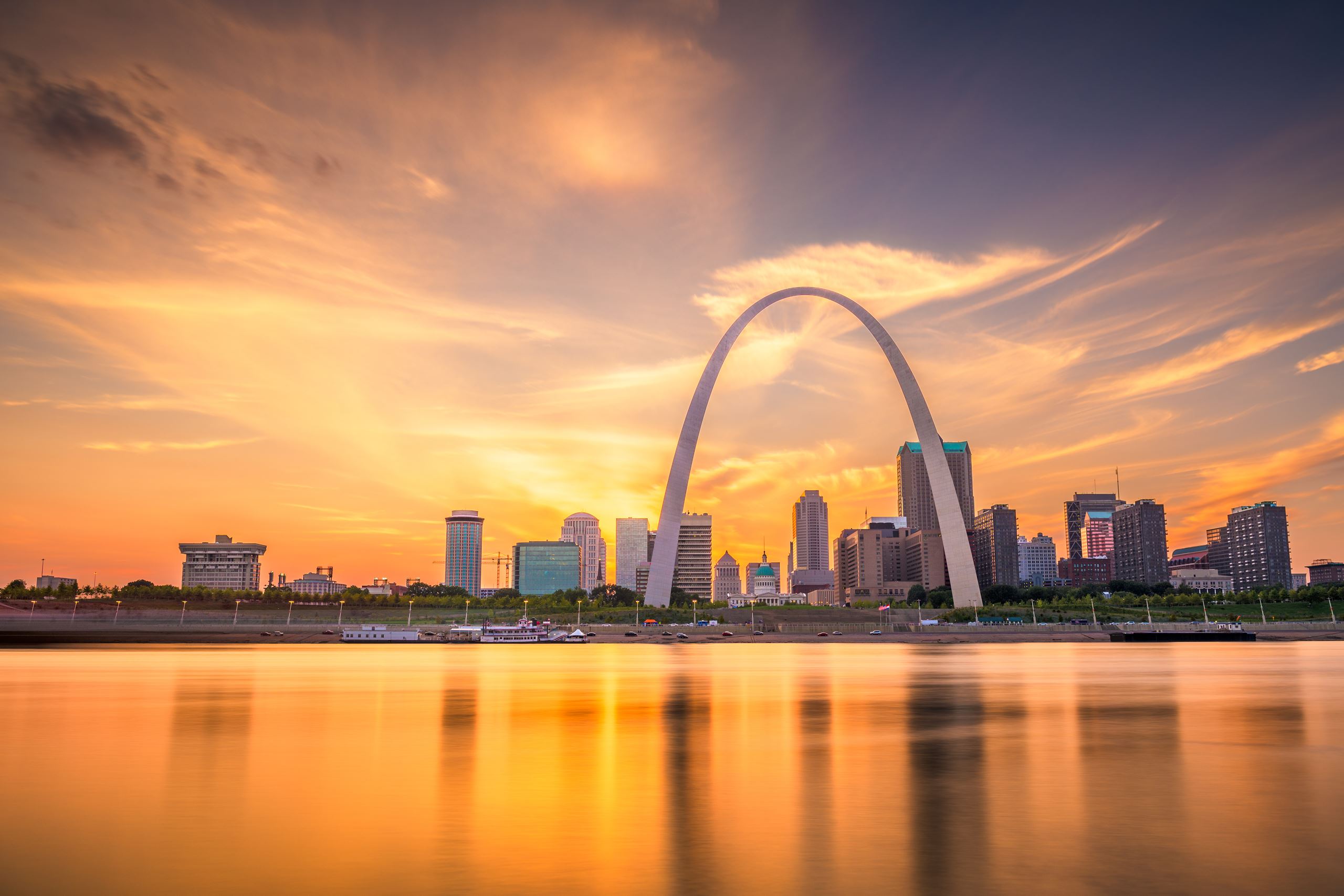 St. Louis At Sunset